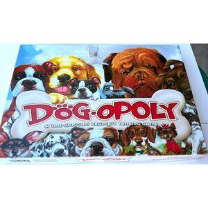 Dog-Opoly A Tail-Wagging Property Trading Game Board Game 2 to 6 Players (EUC)